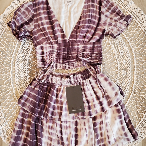 Le Lis | Dolls Kill Tie Dye 2 Piece Dress - Picture 2 of 11